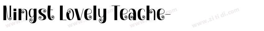 Ningst Lovely Teache字体转换